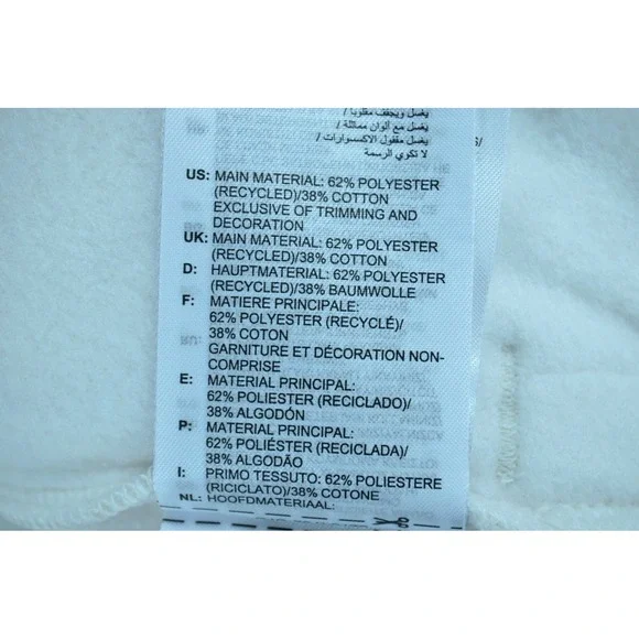 Adidas Jacket Men's 3XL White Basketball One Fleece Track Jacket Full Zip NWT - Picture 9 of 11